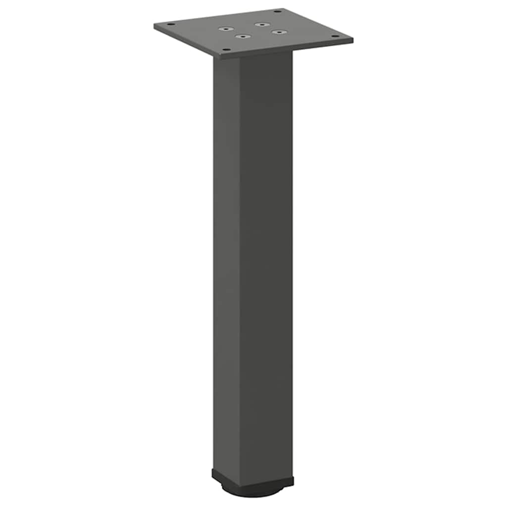 Pieds de table basse 4 pièces Anthracite 42-44 cm Acier - XIOS
