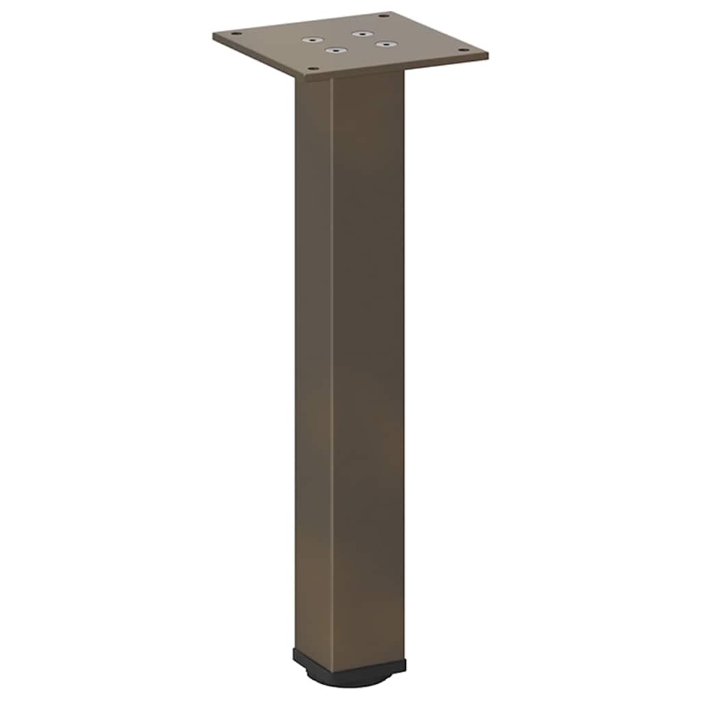 Pieds de table basse 4 pièces Acier naturel 42-44 cm Acier - XIOS