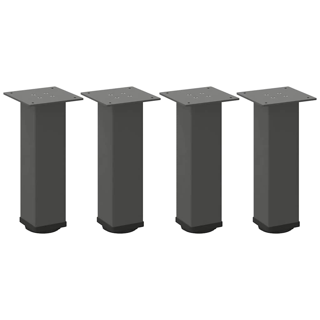 Pieds de table basse 4 pièces Anthracite 30-32 cm Acier - XIOS