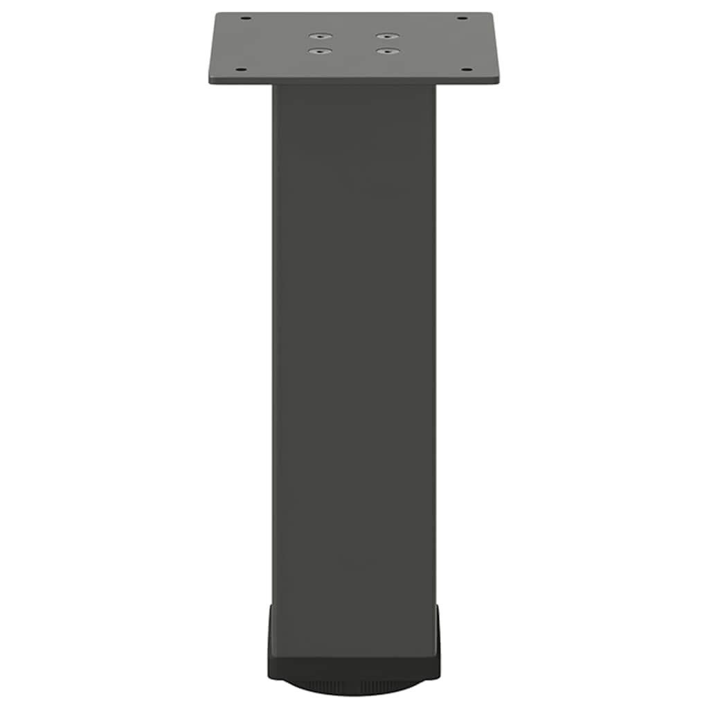 Pieds de table basse 4 pièces Anthracite 30-32 cm Acier - XIOS