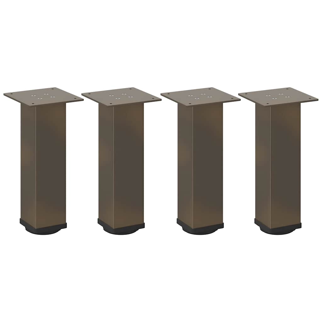 Pieds de table basse 4 pièces Acier naturel 30-32 cm Acier - XIOS
