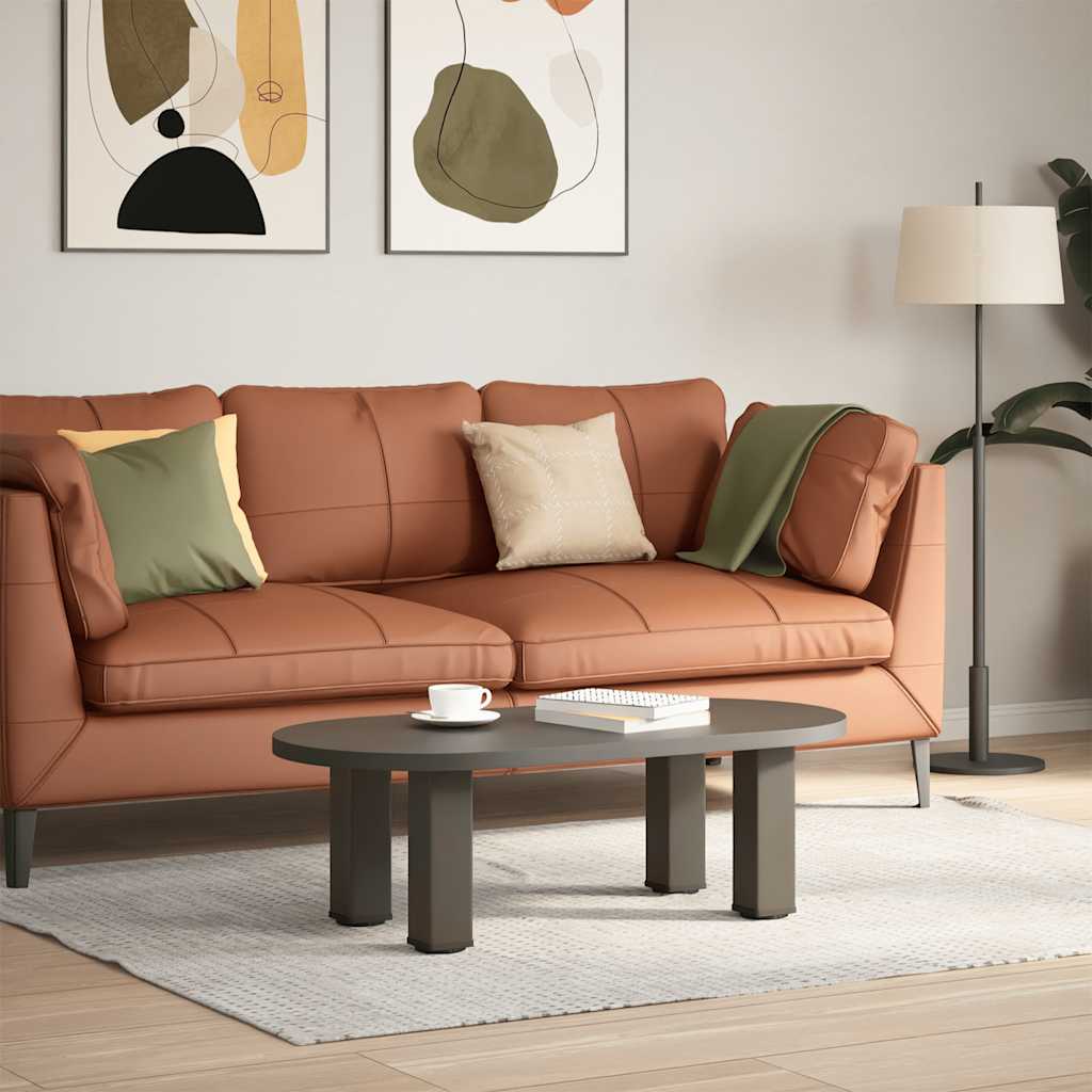 Pieds de table basse 4 pièces Acier naturel 42-44 cm Acier - XIOS