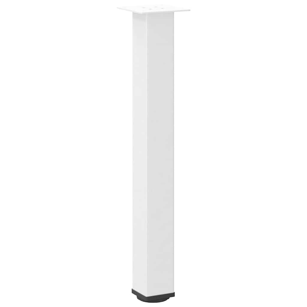 Pieds de table console 4 pièces Blanc 72-74 cm Acier - XIOS