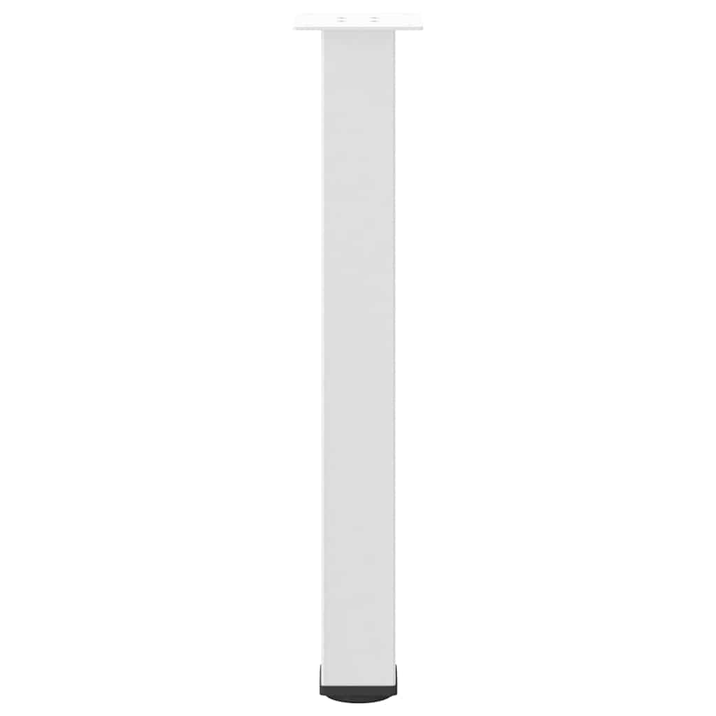 Pieds de table console 4 pièces Blanc 72-74 cm Acier - XIOS