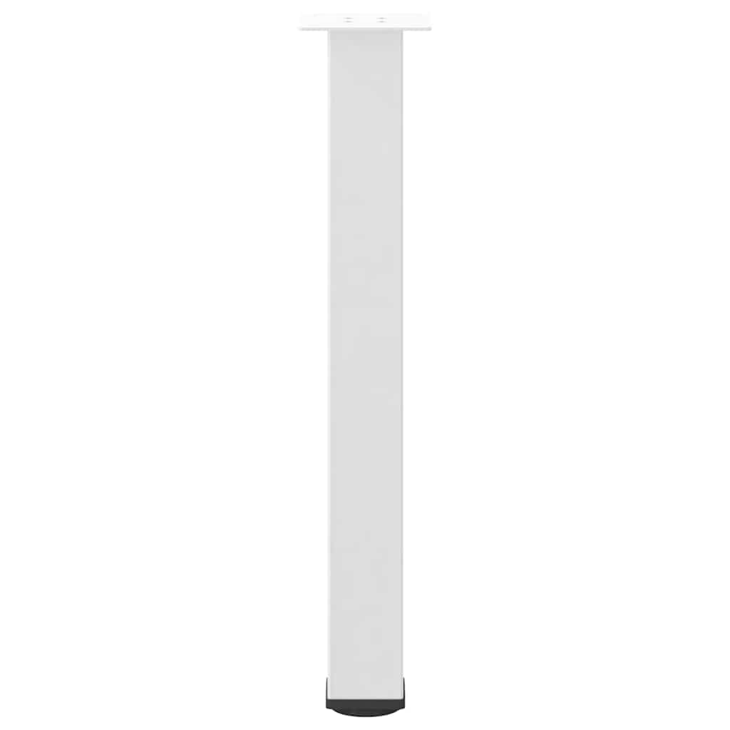 Pieds de table console 4 pièces Blanc 72-74 cm Acier - XIOS