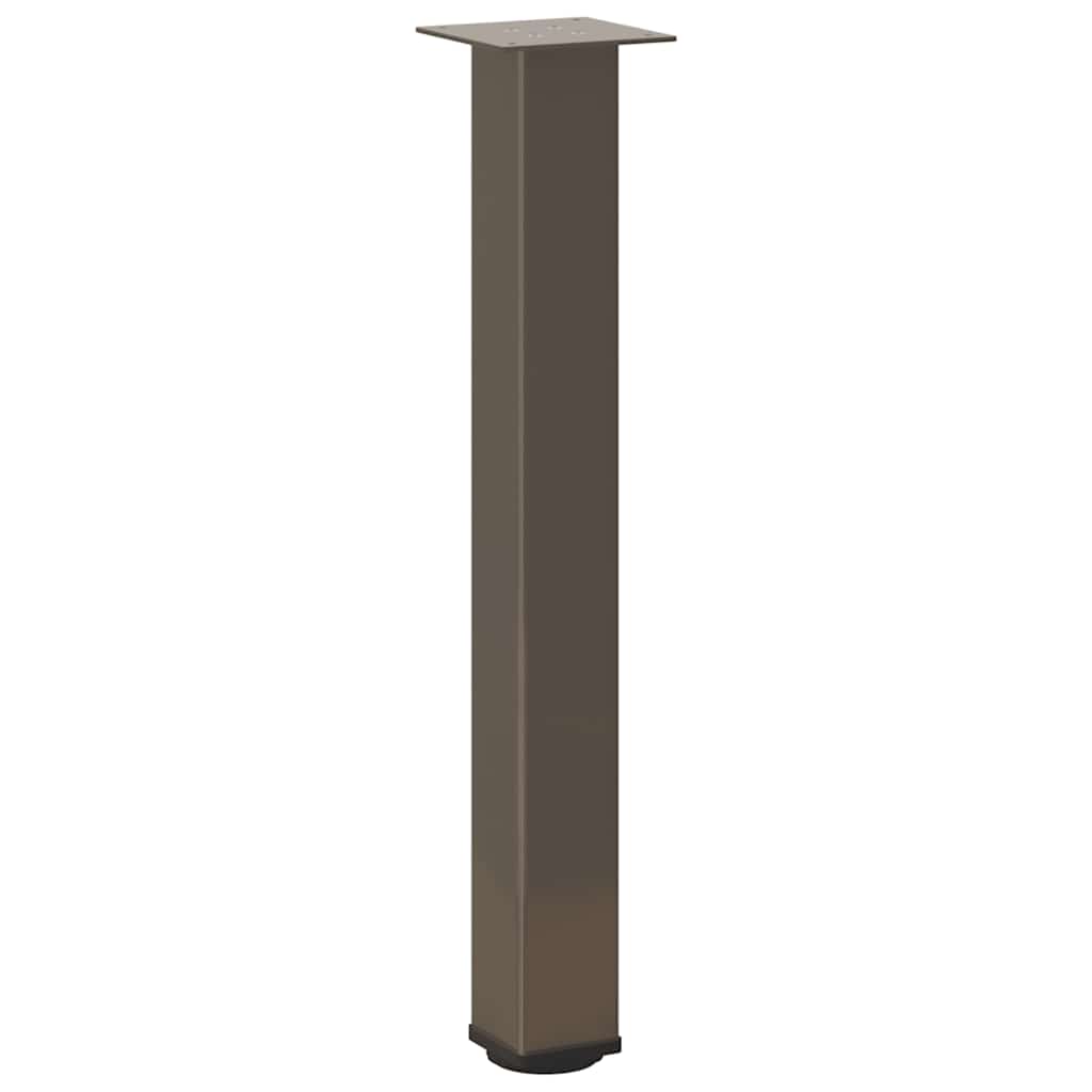 Pieds de table console 4 pièces Acier naturel 72-74 cm Acier - XIOS