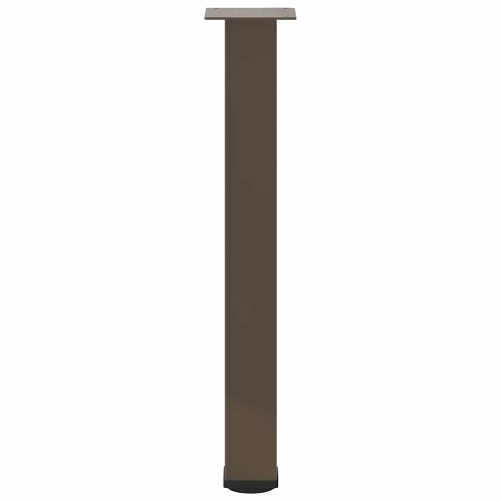 Pieds de table console 4 pièces Acier naturel 72-74 cm Acier - XIOS
