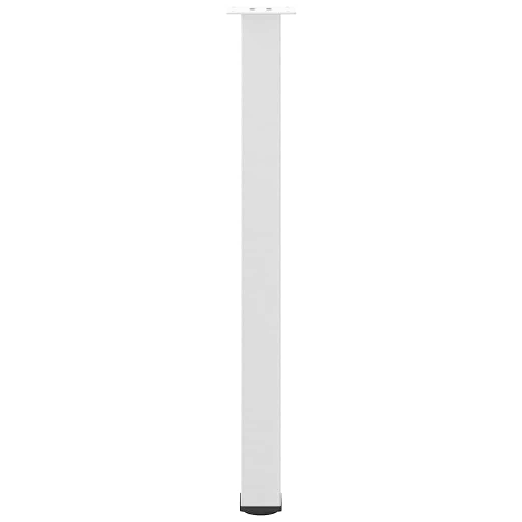 Pieds de table de bar 4 pièces Blanc 90-92 cm Acier