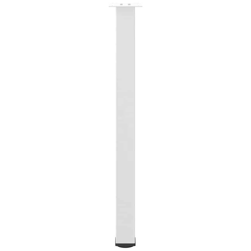 Pieds de table de bar 4 pièces Blanc 90-92 cm Acier