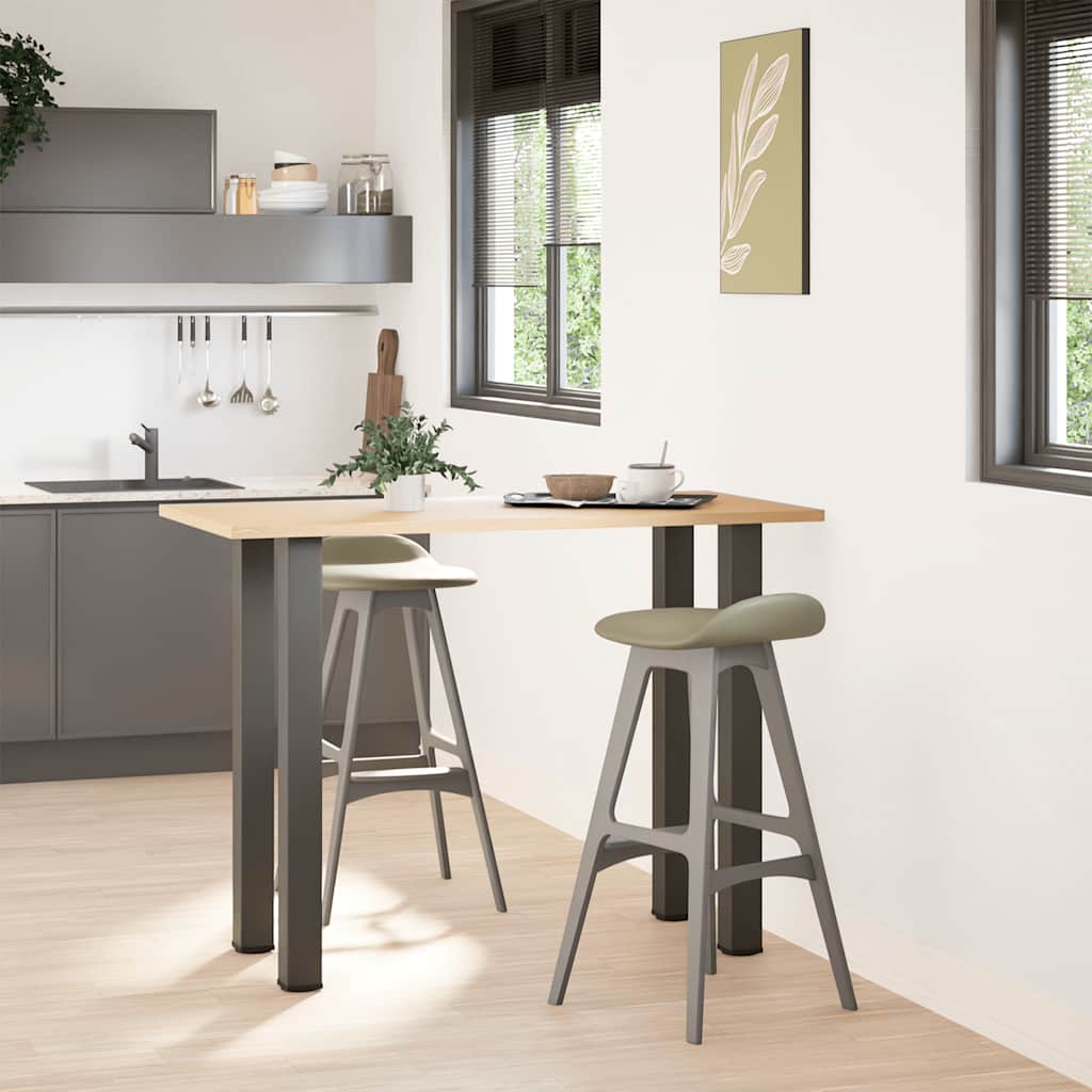 Pieds de table de bar 4 pièces Anthracite 90-92 cm Acier