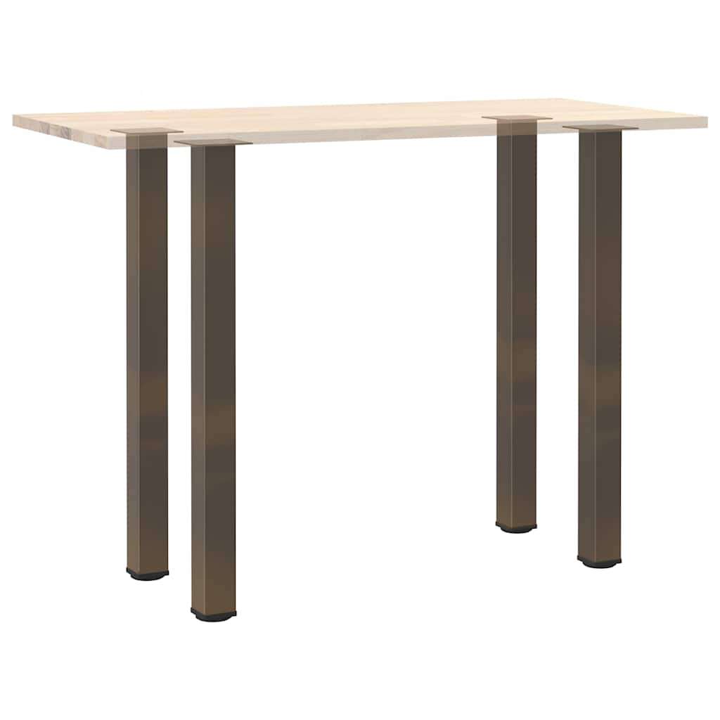 Pieds de table de bar 4 pièces Acier naturel 90-92 cm Acier