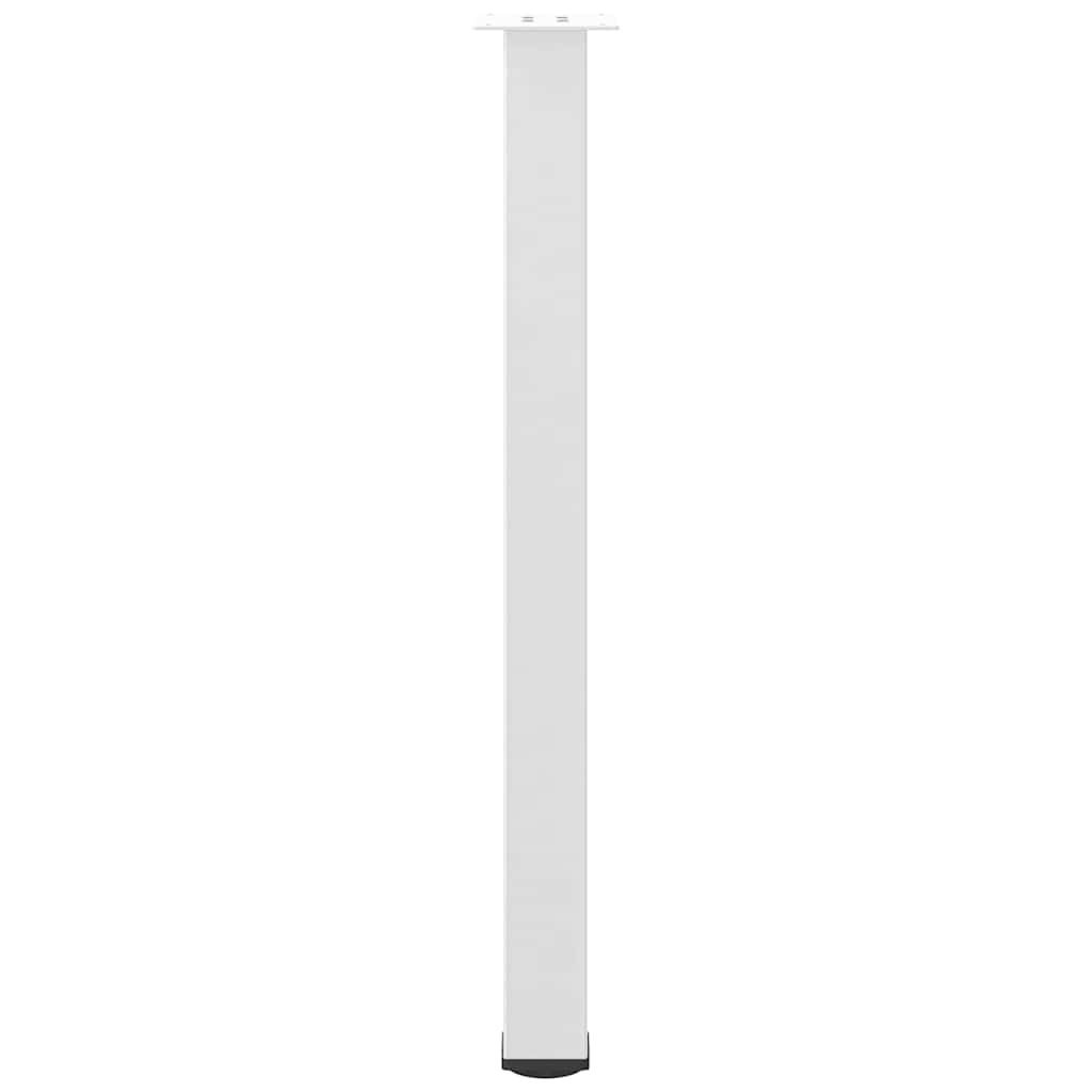 Pieds de table de bar 4 pièces Blanc 100-102 cm Acier - XIOS