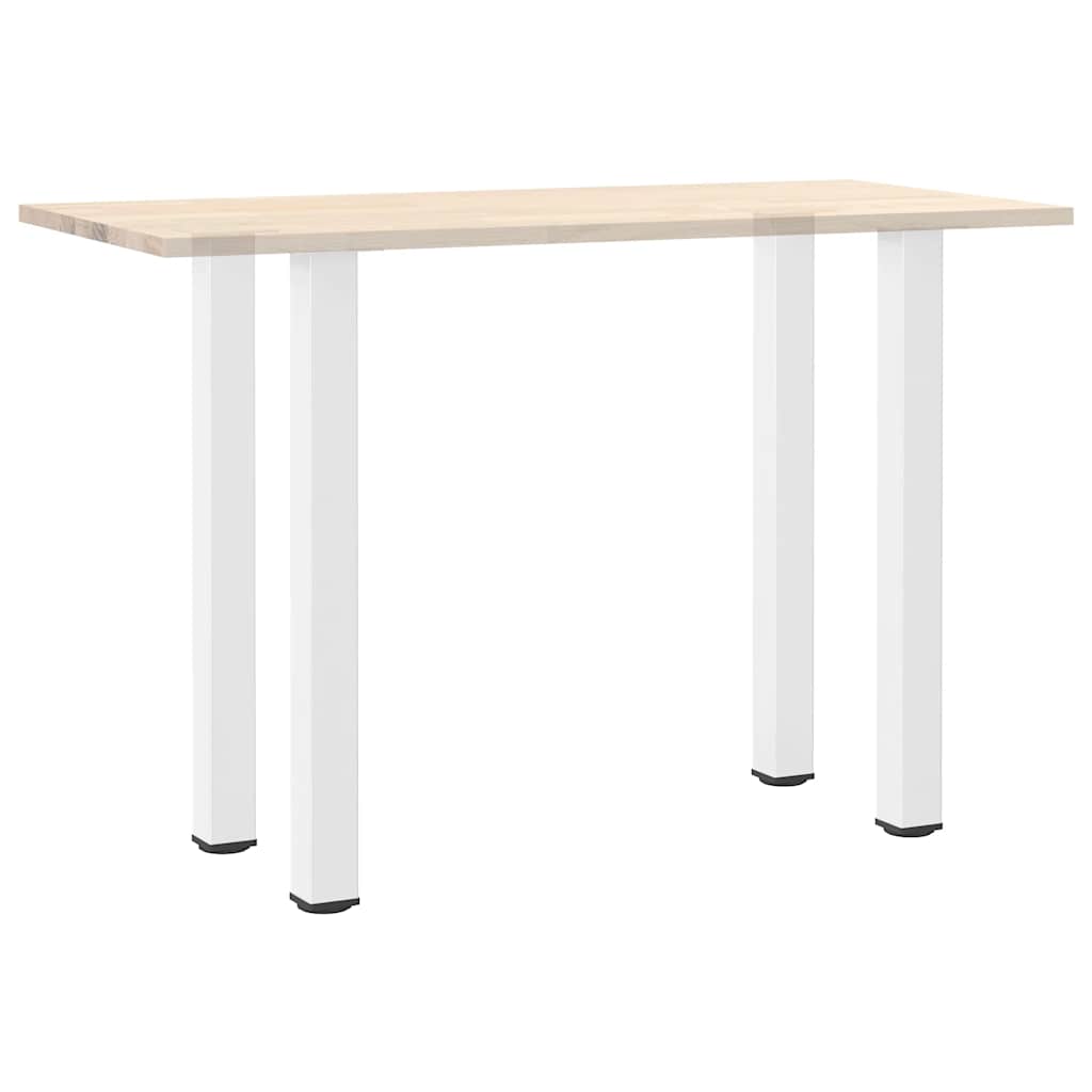 Pieds de table de bar 4 pièces Blanc 100-102 cm Acier - XIOS