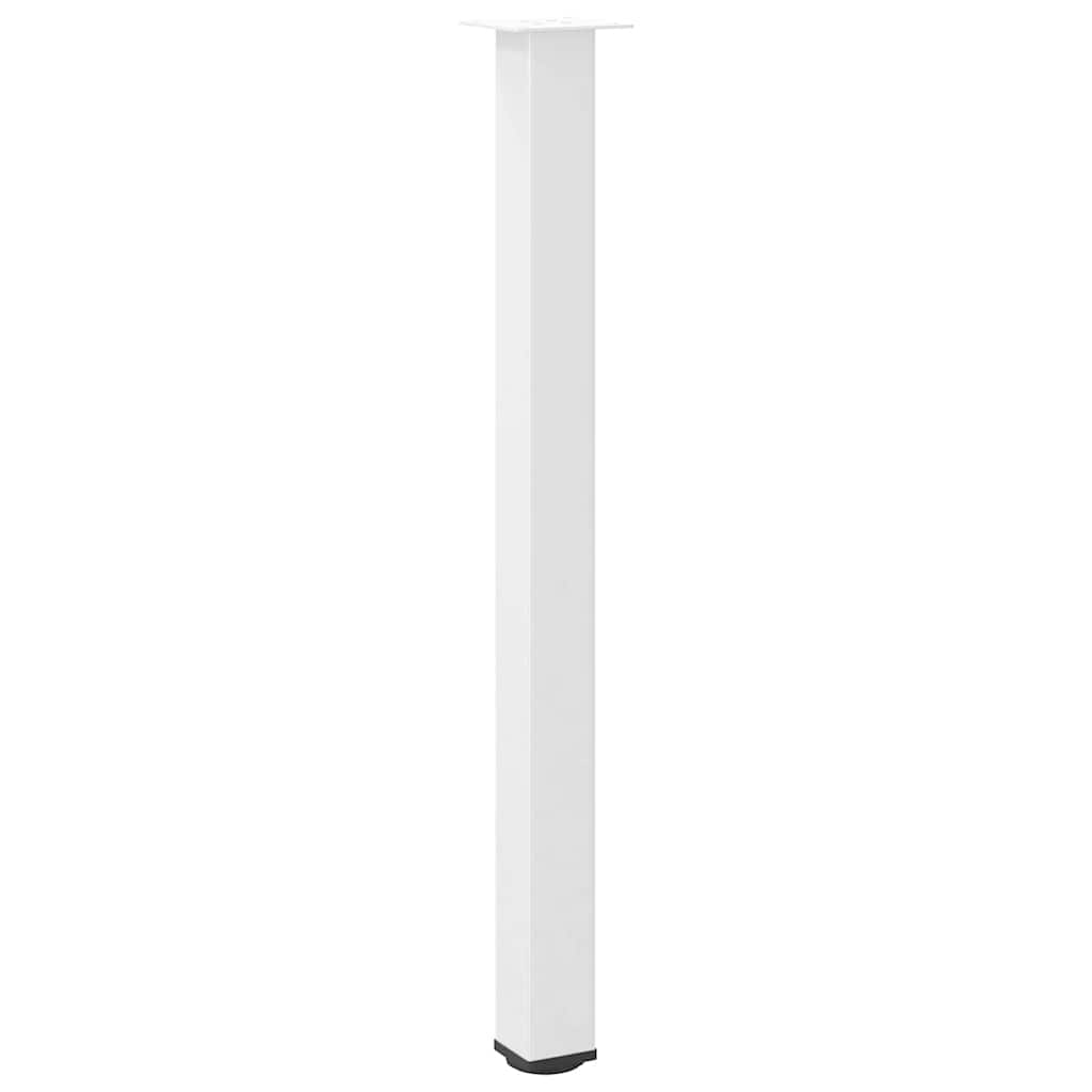 Pieds de table de bar 4 pièces Blanc 110-112 cm Acier - XIOS