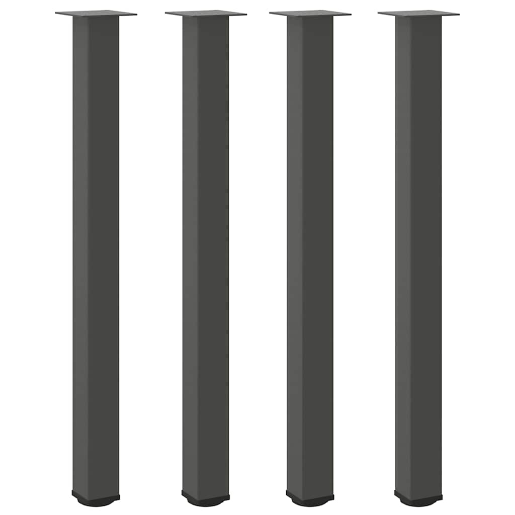 Pieds de table de bar 4 pièces Anthracite 110-112 cm Acier - XIOS