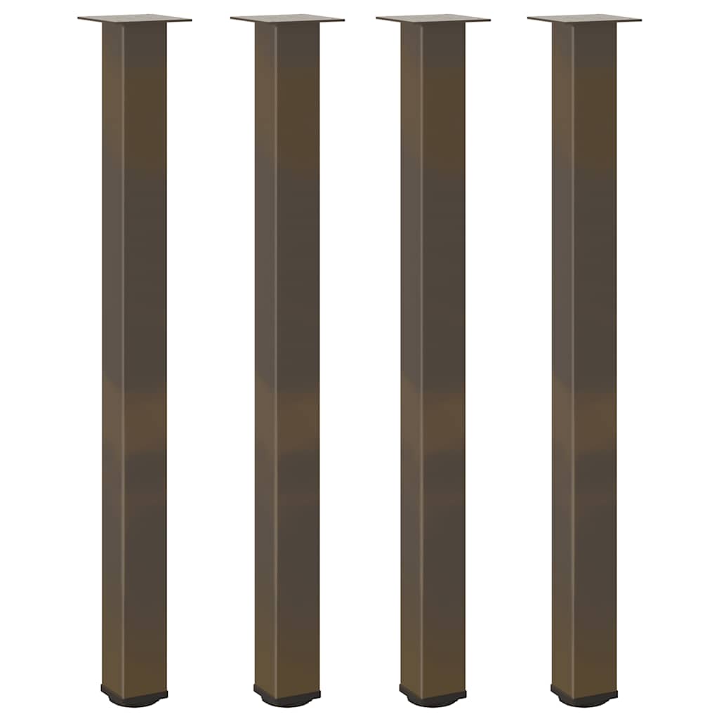 Pieds de table de bar 4 pièces Acier naturel 110-112 cm Acier - XIOS