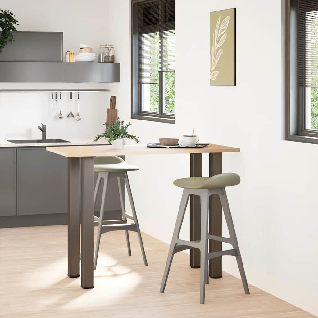 Pieds de table de bar 4 pièces Acier naturel 110-112 cm Acier - XIOS