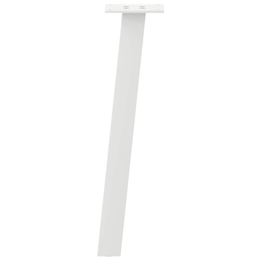 Pieds de table basse 4 pièces Blanc 30 cm Acier - XIOS