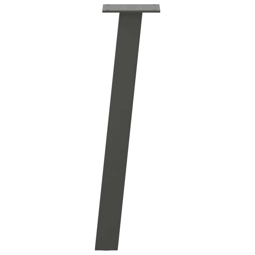 Pieds de table basse 4 pièces Anthracite 42 cm Acier - XIOS