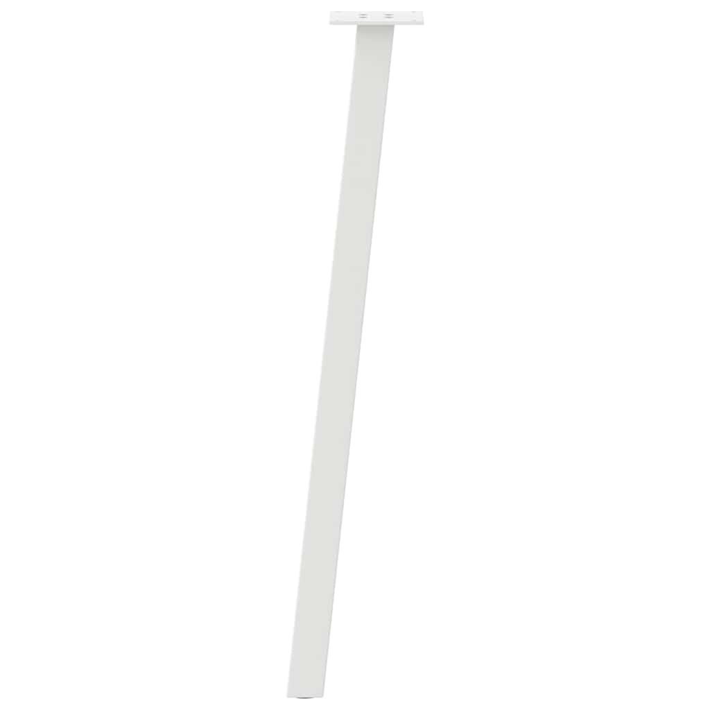 Pieds de table console 4 pièces Blanc 72 cm Acier - XIOS