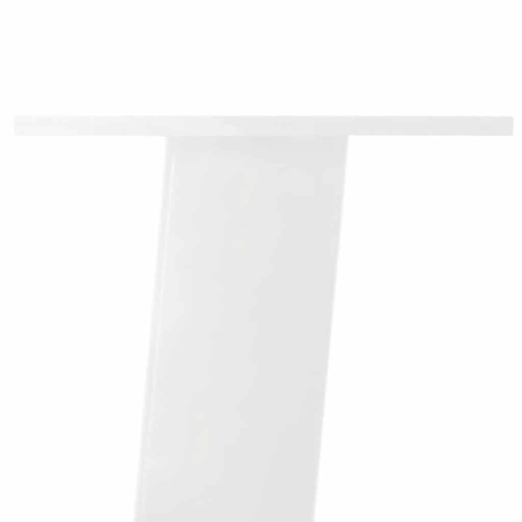 Pieds de table console 4 pièces Blanc 72 cm Acier - XIOS