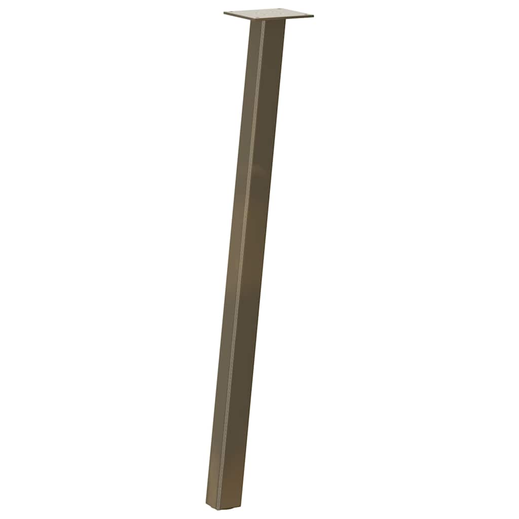 Pieds de table console 4 pièces Acier naturel 72 cm Acier - XIOS