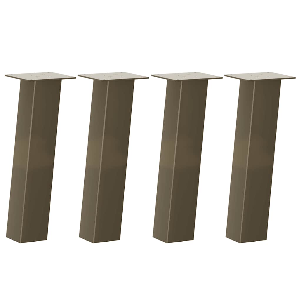 Pieds de table basse 4 pièces Acier naturel 42 cm Acier - XIOS
