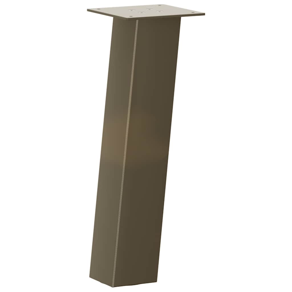 Pieds de table basse 4 pièces Acier naturel 42 cm Acier - XIOS