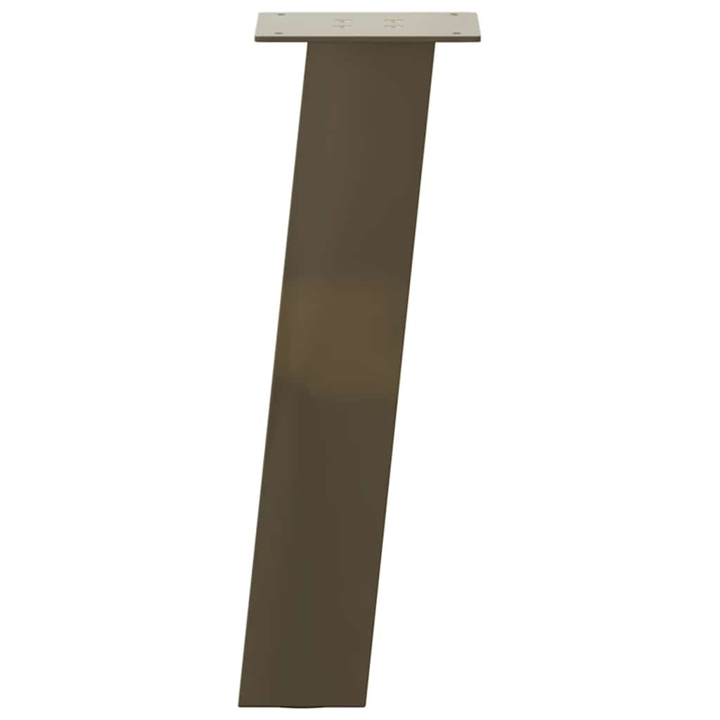 Pieds de table basse 4 pièces Acier naturel 42 cm Acier - XIOS
