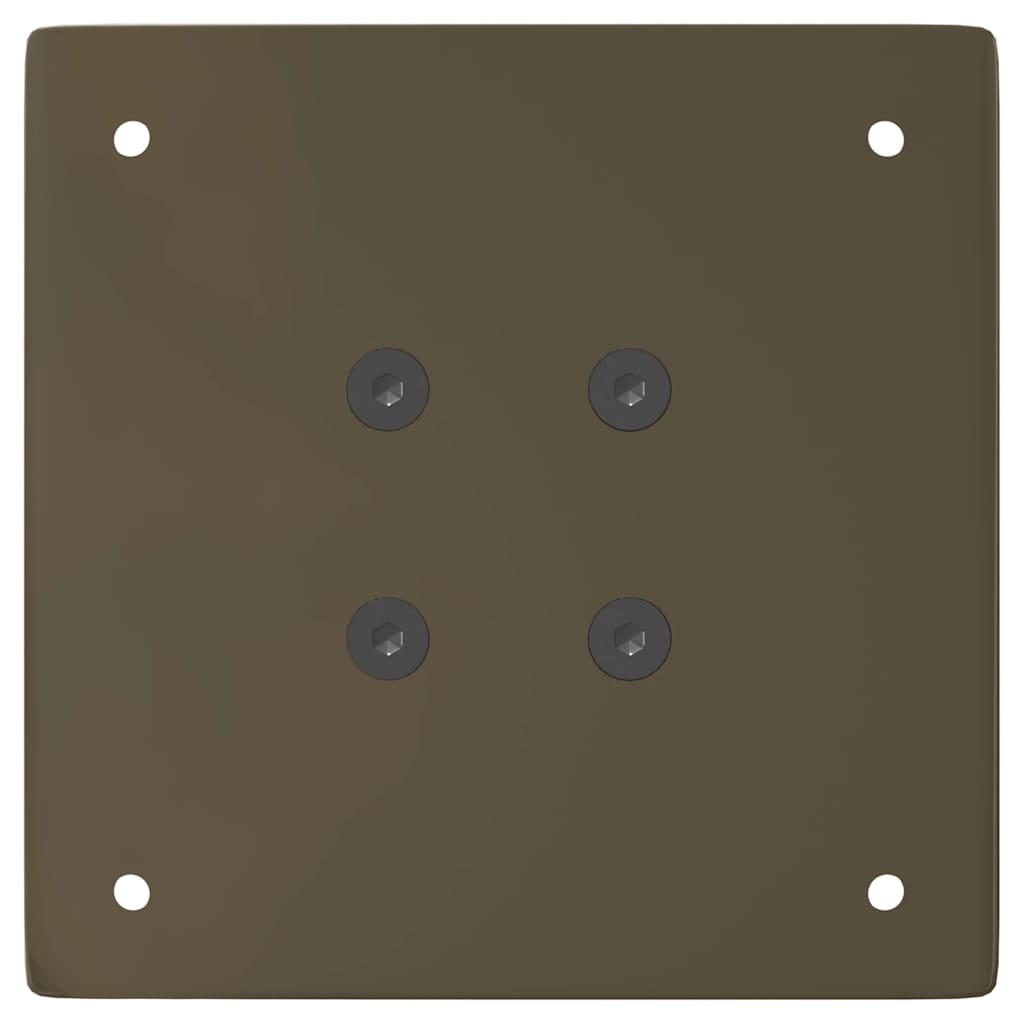 Pieds de table basse 4 pièces Acier naturel 42 cm Acier - XIOS