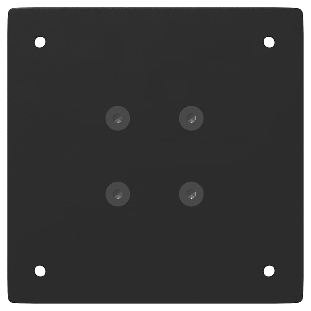 Pieds de table console 4 pièces Noir 72 cm Acier - XIOS