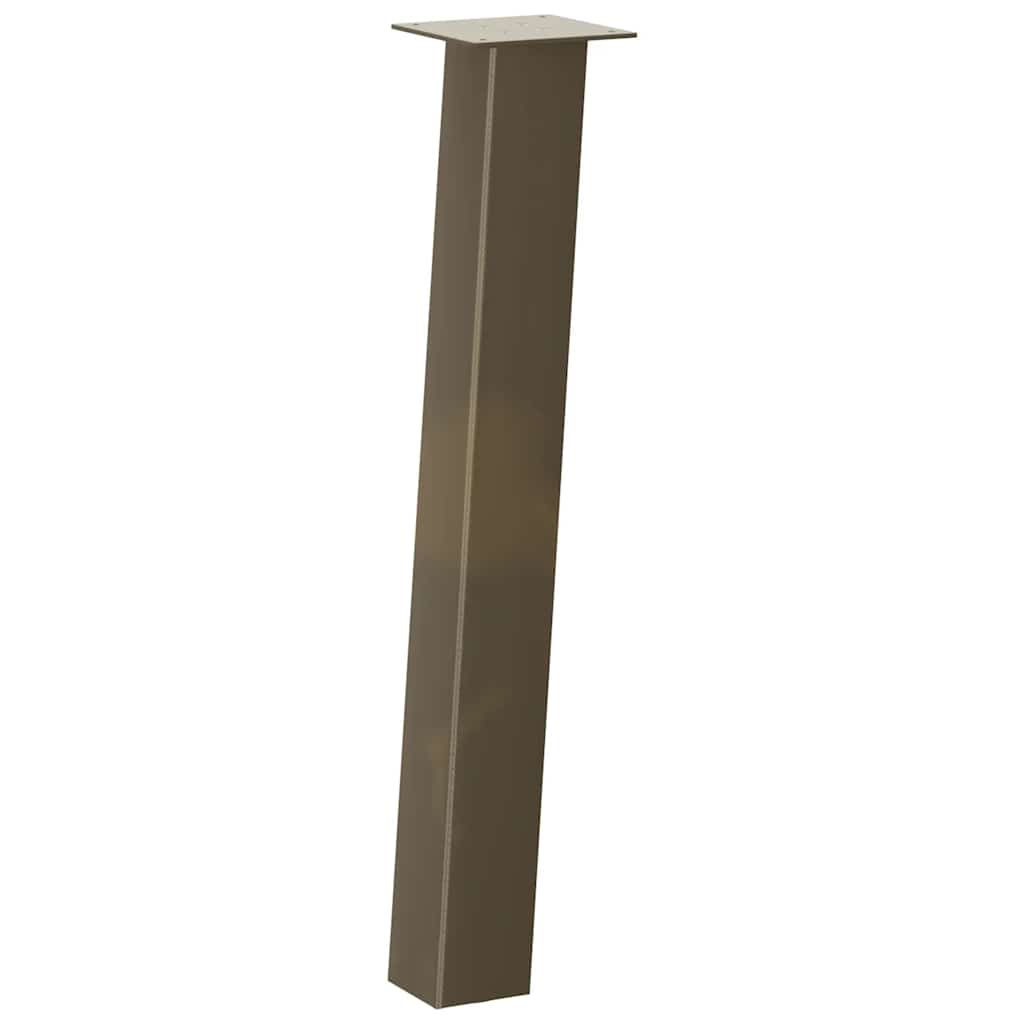 Pieds de table console 4 pièces Acier naturel 72 cm Acier - XIOS