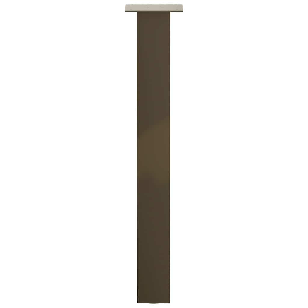 Pieds de table console 4 pièces Acier naturel 72 cm Acier - XIOS