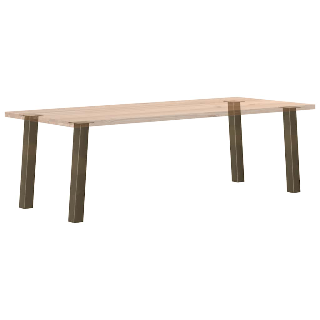 Pieds de table console 4 pièces Acier naturel 72 cm Acier - XIOS