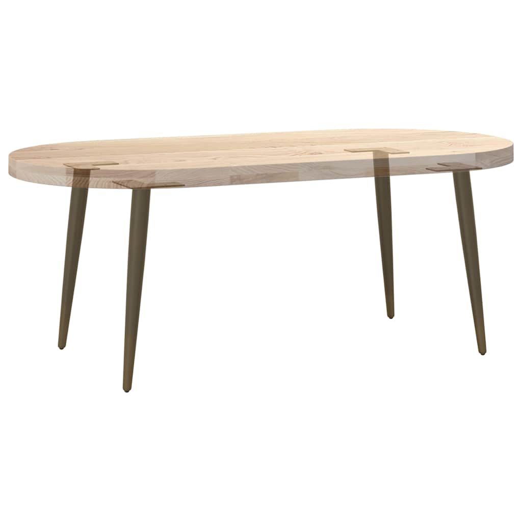Pieds de table basse coniques 4 pièces Acier naturel 30-31 cm Acier - XIOS