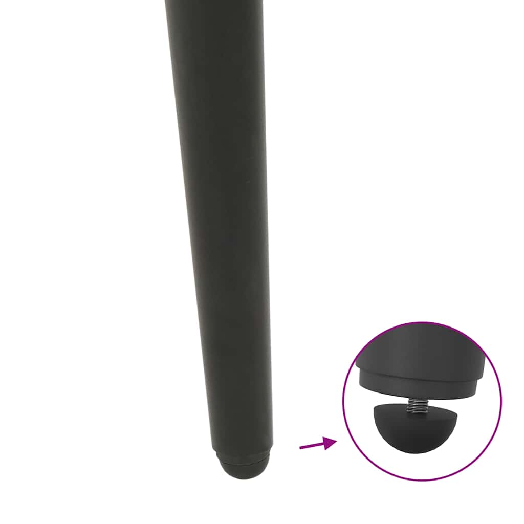 Pieds de table basse coniques 4 pièces Anthracite 42-43 cm Acier - XIOS