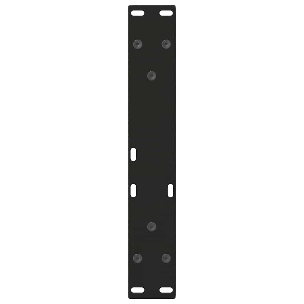 Pieds de table basse en V 2 pièces Noir 30 x (30-31,3) cm Acier - XIOS