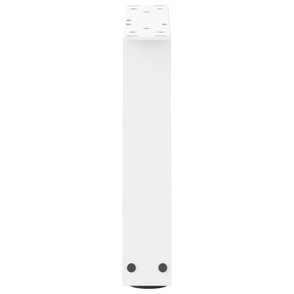 Pieds de table basse en forme de V, 2 pièces, blanc, 30 x (30-31,3) cm, acier - XIOS