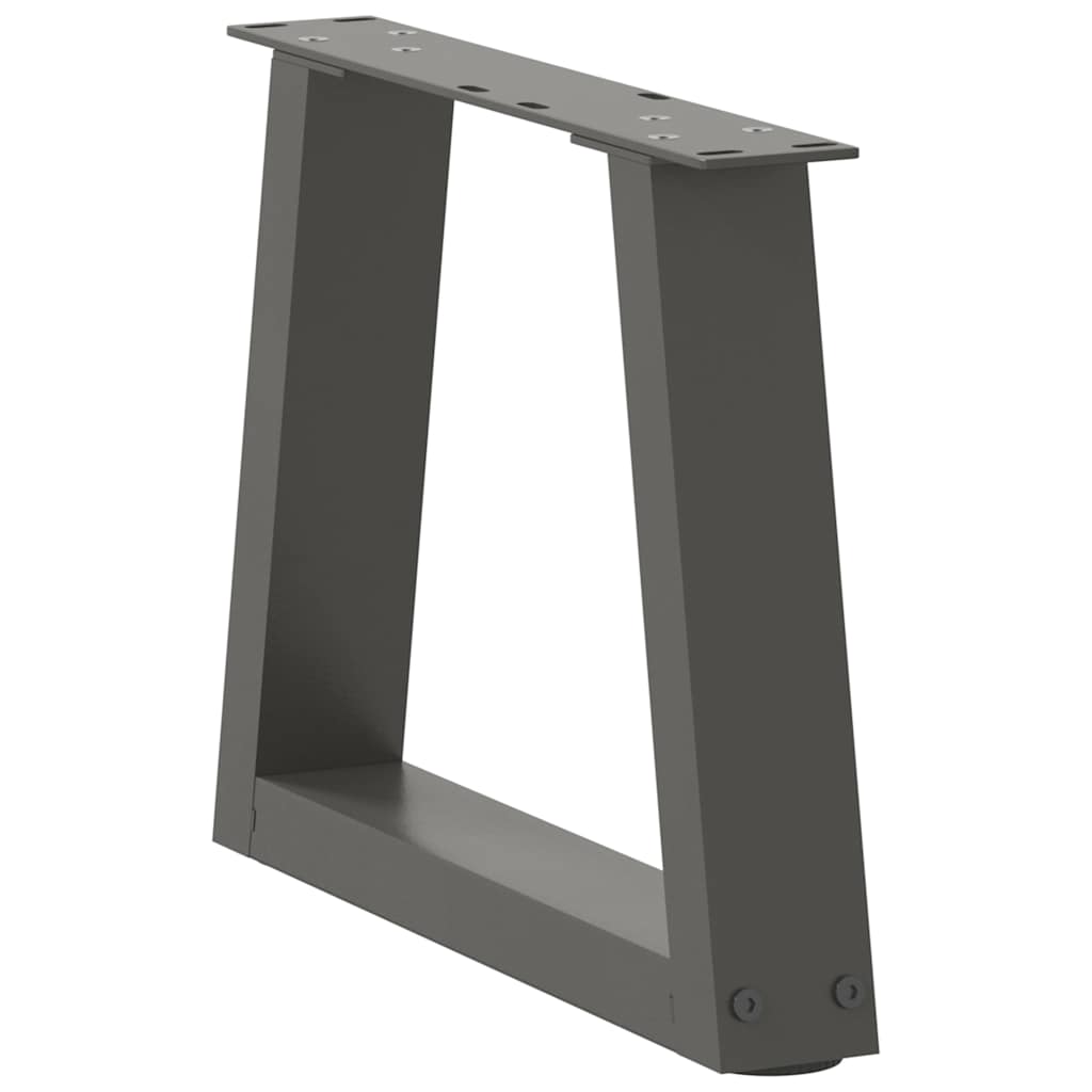 Pieds de table basse en forme de V, 2 pièces, anthracite, 30 x (30-31,3) cm, acier - XIOS