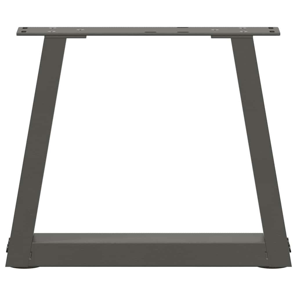 Pieds de table basse en forme de V, 2 pièces, anthracite, 30 x (30-31,3) cm, acier - XIOS