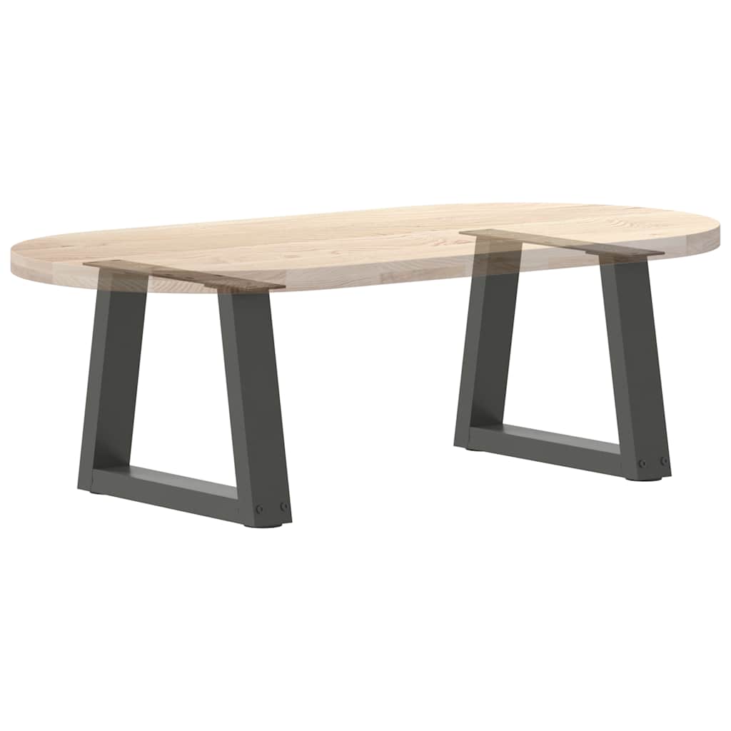 Pieds de table basse en forme de V, 2 pièces, anthracite, 30 x (30-31,3) cm, acier - XIOS