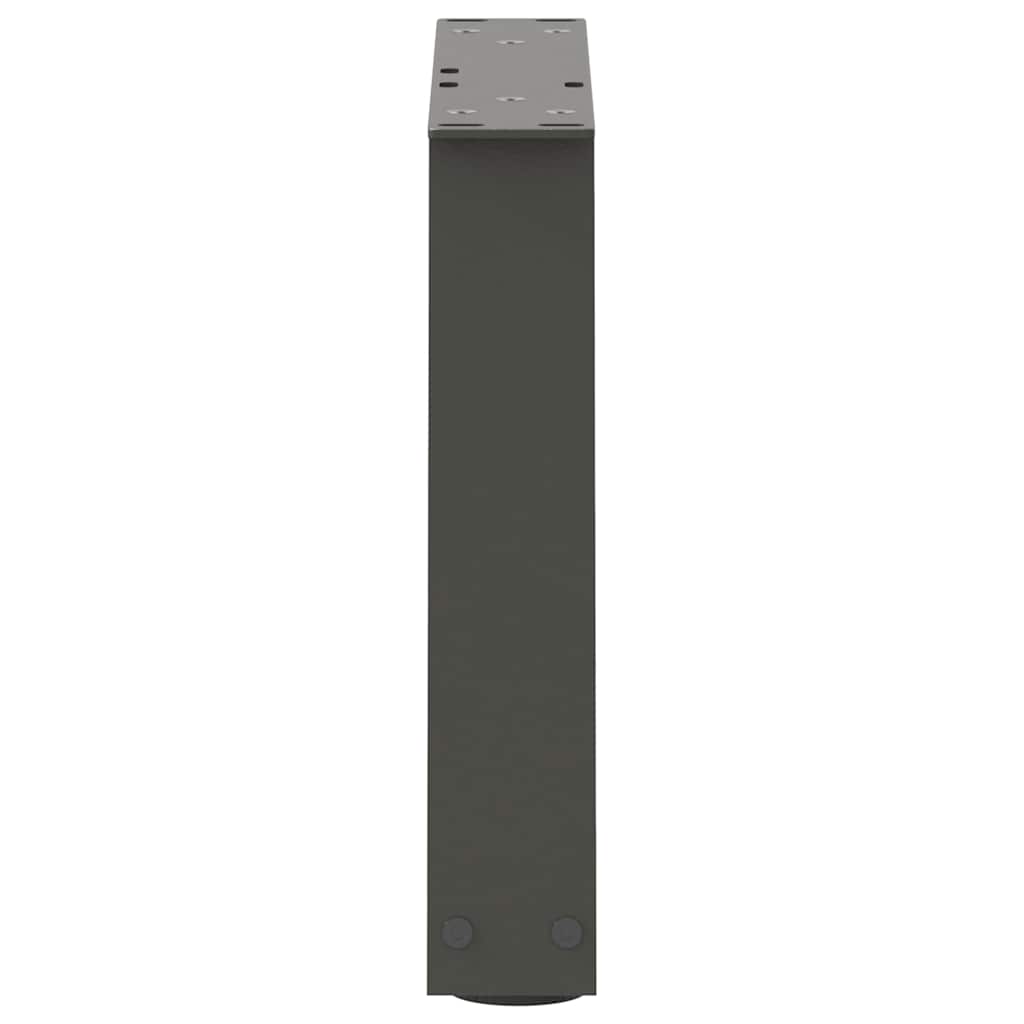 Pieds de table basse en forme de V, 2 pièces, anthracite, 40 x (30-31,3) cm, acier - XIOS