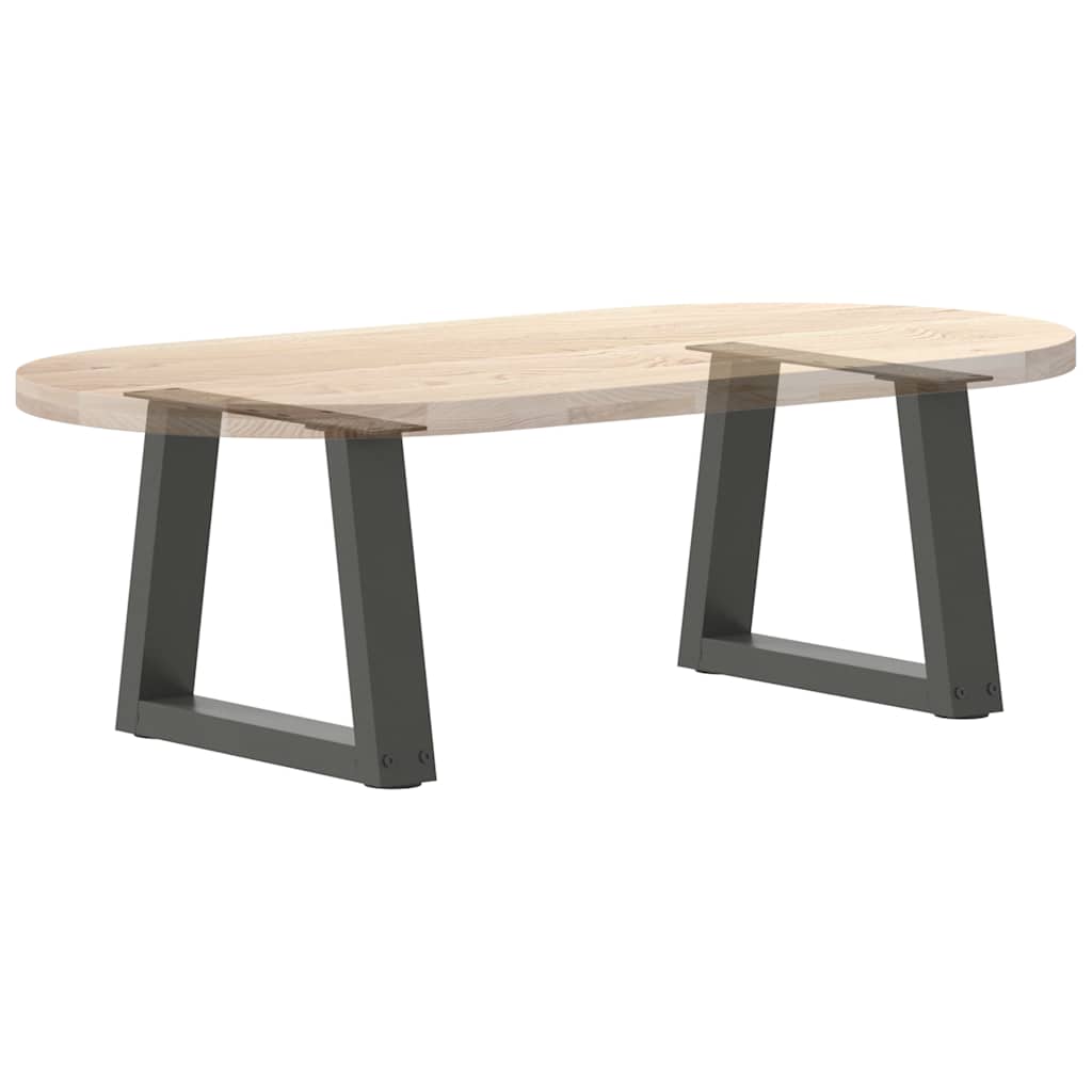 Pieds de table basse en forme de V, 2 pièces, anthracite, 40 x (30-31,3) cm, acier - XIOS