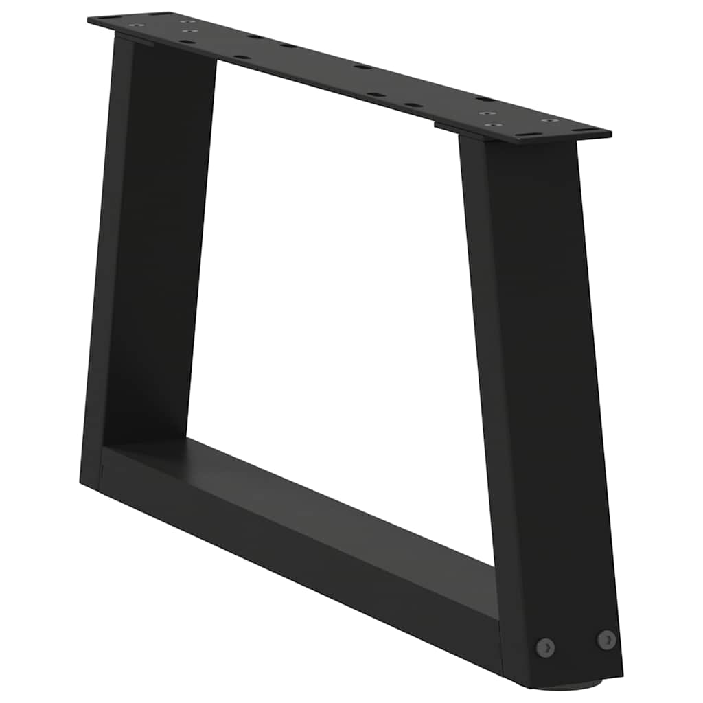 Pieds de table basse en forme de V, 2 pièces, noir, 50 x (30-31,3) cm, acier - XIOS