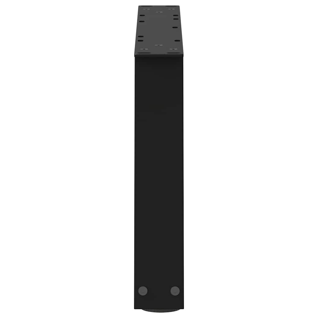 Pieds de table basse en forme de V, 2 pièces, noir, 50 x (30-31,3) cm, acier - XIOS