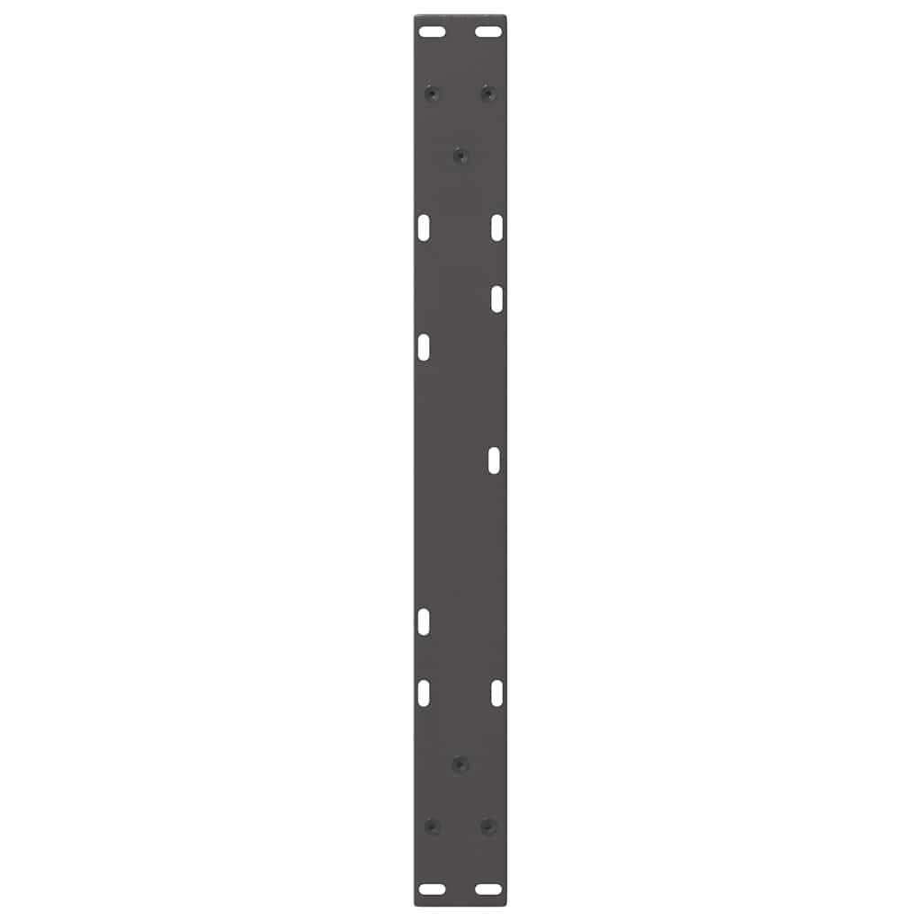Pieds de table basse en forme de V, 2 pièces, anthracite, 50 x (30-31,3) cm, acier - XIOS