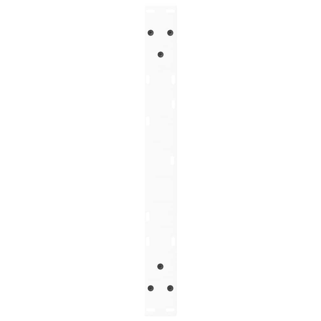 Pieds de table basse en forme de V, 2 pièces, blanc, 60 x (30-31,3) cm, acier - XIOS