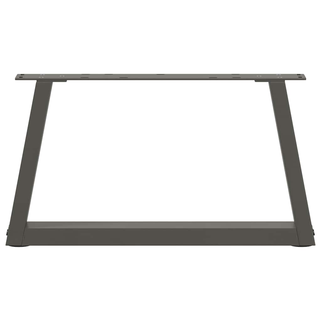 Pieds de table basse en forme de V, 2 pièces, anthracite, 60 x (30-31,3) cm, acier - XIOS