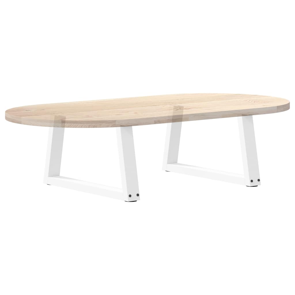 Pieds de table basse en forme de V, 2 pièces, blanc, 70 x (30-31,3) cm, acier - XIOS