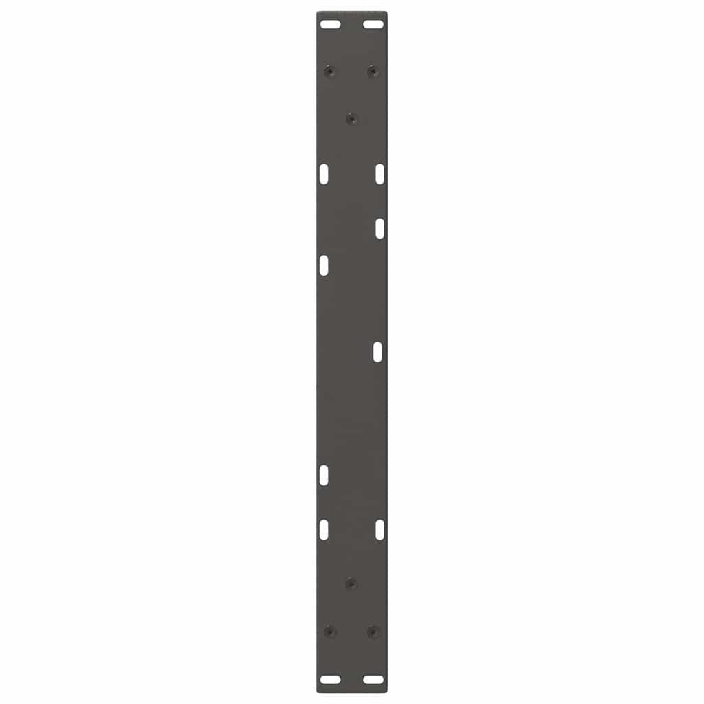 Pieds de table basse en forme de V, 2 pièces, anthracite, 70 x (30-31,3) cm, acier - XIOS